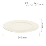 Farfurie Fine Dine, Crema 240 mm