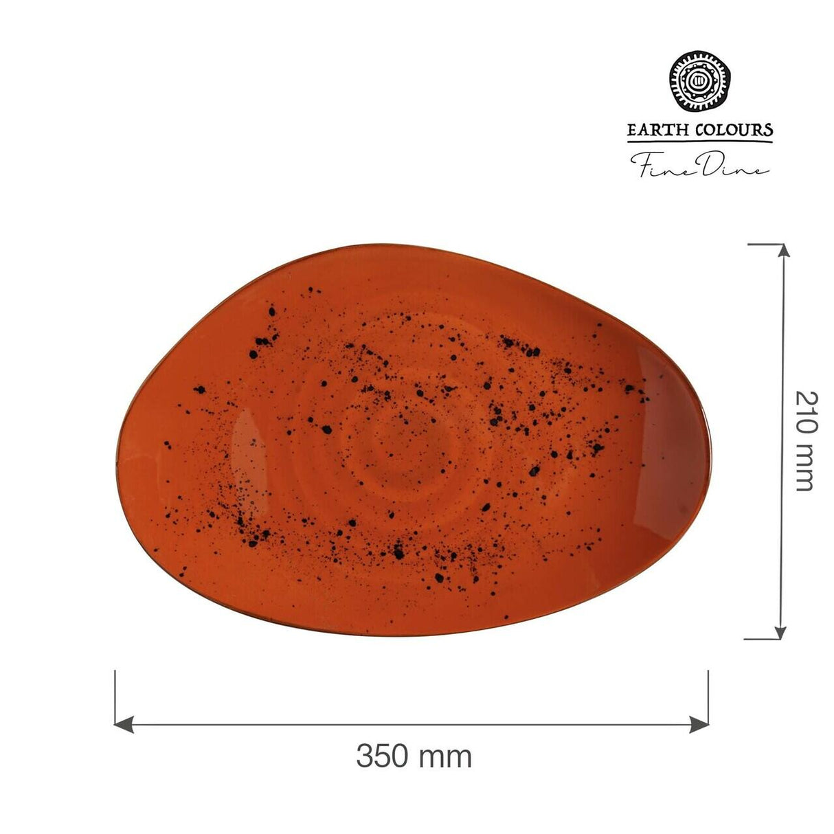 Farfurie în formă organică Dahlia 350x210 mm Fine Dine
