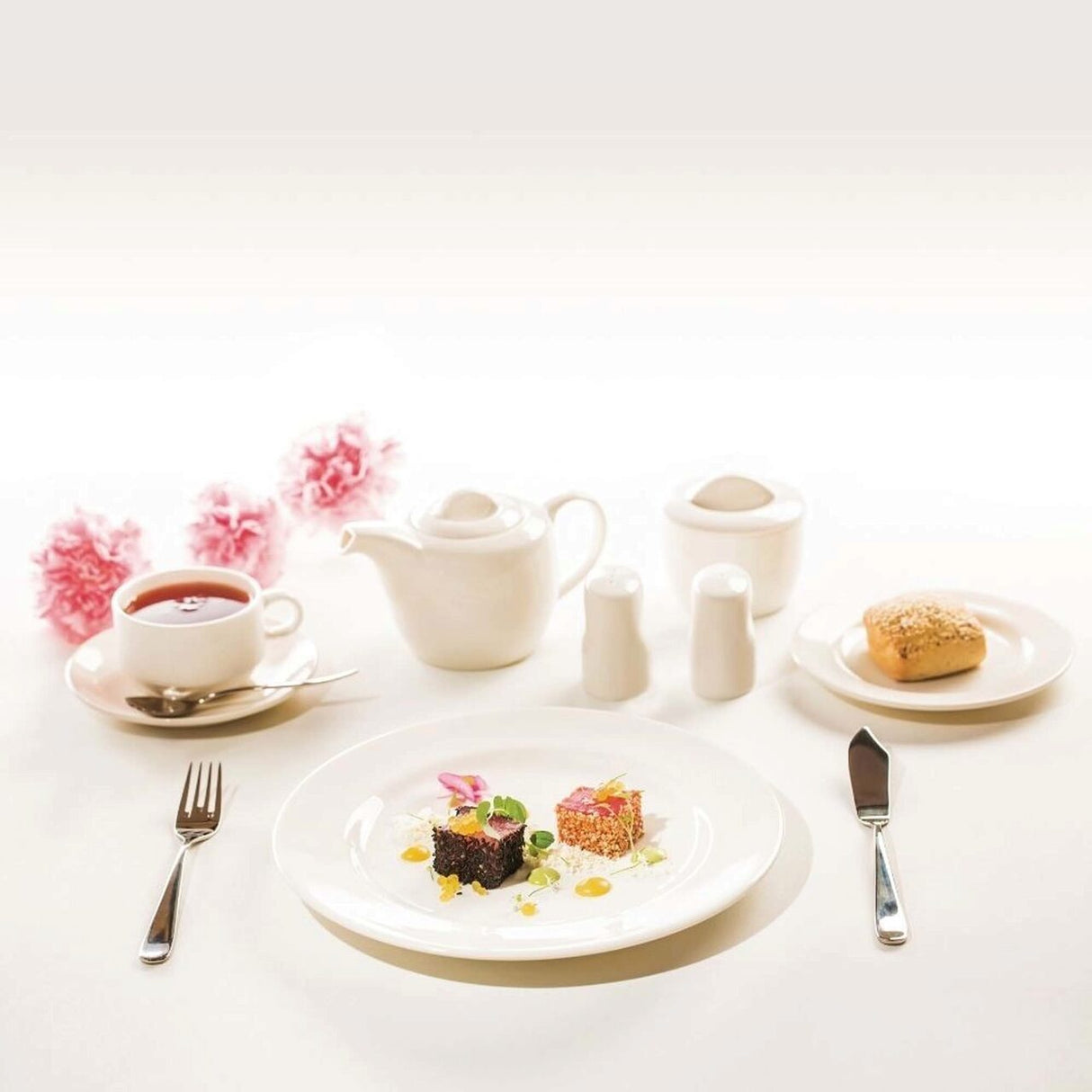 Farfurie ovală Fine DIne, Crema 390x270 mm