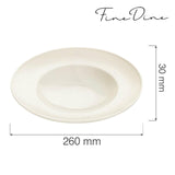 Farfurie paste Fine Dine, Crema 260 mm