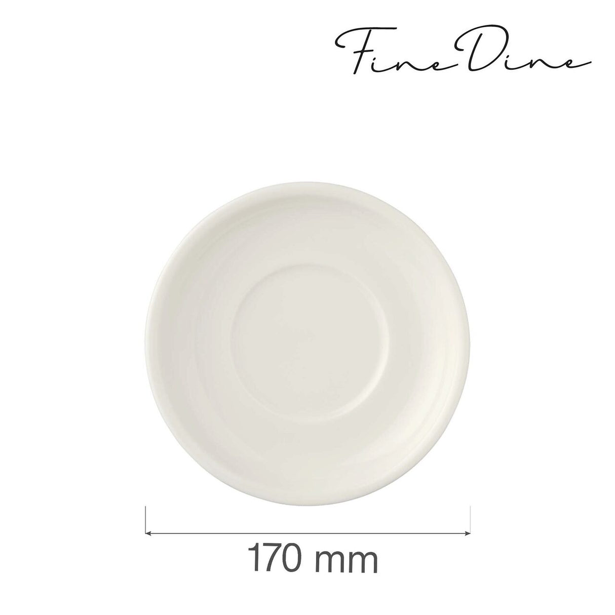Farfurie pentru bol  770771, Fine Dine, Crema, 170 mm
