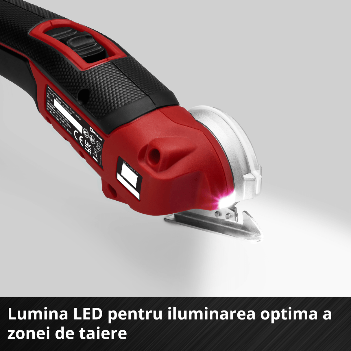 Ferastrau multifunctional fara fir Einhell TE - UC 18/6 Li - Solo - indicator LED, LED BricoMart - scule electrice si unelte profesionale - BricoMart