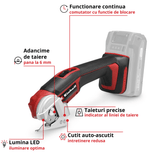 Ferastrau multifunctional fara fir Einhell TE - UC 18/6 Li - Solo - indicator LED, LED BricoMart - scule electrice si unelte profesionale - BricoMart