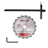 Fierastrau circular de mana pe acumulator Einhell TE-CS 18/150-2 Li - Solo Power X-Change,18 V, disc Ø 150 mm, adancime taiere 49 mm, reglare fara scule, LED, fara baterie - imagine 2