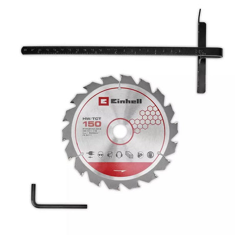 Fierastrau circular de mana pe acumulator Einhell TE-CS 18/150-2 Li - Solo Power X-Change,18 V, disc Ø 150 mm, adancime taiere 49 mm, reglare fara scule, LED, fara baterie - imagine 2