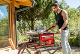 Fierastrau circular de masa fara fir Einhell TE-TS 36/10 T Li-Solo Power X-Change, 36 V, Ø 254 mm, inaltime de taiere 89 mm, taiere la 45°, inclusiv 1 x panza si impingator, fara baterie - imagine 4