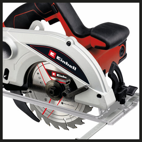 Fierastrau circular manual Einhell TC - CS 1250, 1.250 W, 5.500 rpm, reglare fara unelte a adancimii si unghiului, maner suplimentar, blocare a axului, lama de Fierastrau cu varf de carbura Einhell - scule electrice si unelte profesionale - BricoMart