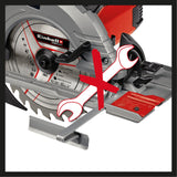 Fierastrau circular manual Einhell TE - CS 190/1, 1.500 W, 5.500 rpm, reglare fara unelte, maner mare, masa de Fierastrau din aluminiu, sistem de blocare a axului, incl. lama de Fierastrau cu varf de carbura Einhell - scule electrice si unelte profesionale - BricoMart