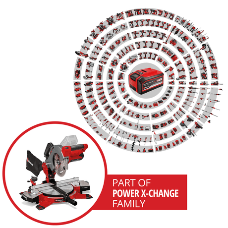 Fierastrau circular pe acumulator Einhell TE - MS 18/210 Li - Solo Power X - Change, 18 V, adancime/latime de taiere max. 60 mm x 120 mm, lama de ferastrau Ø 210 mm, cap de ferastrau rabatabil, laser, fara acumulator Einhell - scule electrice si unelte profesionale - BricoMart