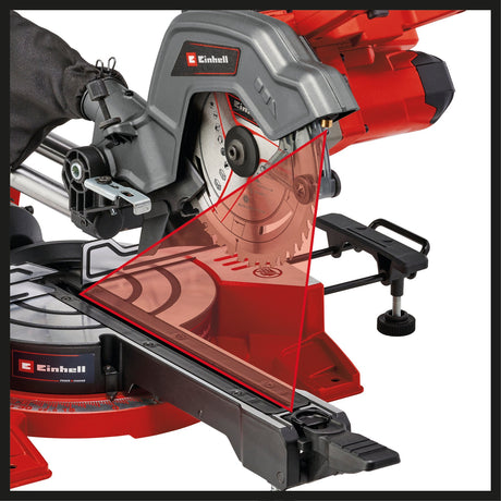 Fierastrau circular pe acumulatori Einhell TE - SM 36/8 L Li - Solo Power X - Change (36 V, lama de Fierastrau cu varf de carbura Ø 216, masa de Fierastrau rotativa, functie de glisare, laser cu linie de taiere, fara acumulator Einhell - scule electrice si unelte profesionale - BricoMart