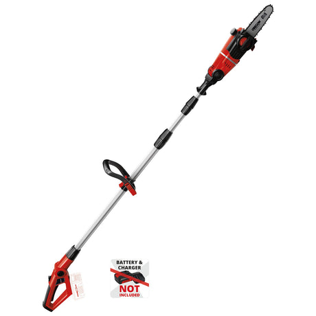 Fierastrau electric telescopic cu acumulator Einhell GE - LC 18 Li T - Solo, maner telescopic si auxiliar, sabie si lant Oregon, FARA acumulator si incarcator interschimbabile Einhell - scule electrice si unelte profesionale - BricoMart