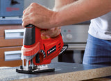 Fierastrau pendular Einhell TC - JS 85, 620 W, cursa 20 mm, adancime de taiere in lemn 85 mm, adancime de taiere in otel 8 mm, max. 3000 rpm, functie de suflare praf, oprire paralela Einhell - scule electrice si unelte profesionale - BricoMart