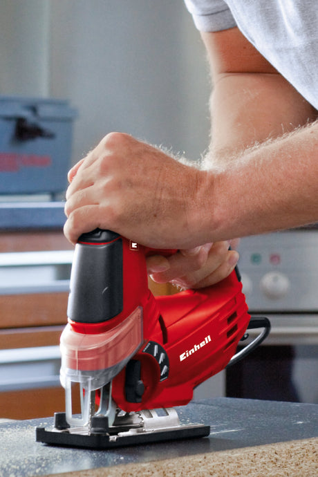 Fierastrau pendular Einhell TE - JS 100, 750W, 800 - 3000 rpm, adancime maxima de taiere 100mm, functie de suflare a prafului, lumina LED, incl. geanta de transport Einhell - scule electrice si unelte profesionale - BricoMart
