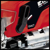 Fierastrau vertical pe acumulator Einhell TC - JS 18 Li (1x2,5 Ah Power X - Change (Li - Ion, 18 V, functie de cursa a pendulului, adaptor de aspirare, incl. 1x acumulator de 2,5 Ah, incarcator si geanta Einhell - scule electrice si unelte profesionale - BricoMart
