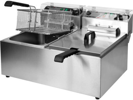 FRITEUZA 2X12L Yato YG - 04624 - Prajitoarele adanci, 2x11, 5L, 17L Yato - scule electrice si unelte profesionale - BricoMart