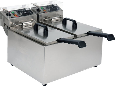 FRITEUZA 2X8L Yato YG - 04621 - Prajitoarele adanci, 3,2L, 5L, 2,0kW Yato - scule electrice si unelte profesionale - BricoMart
