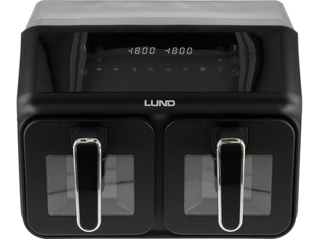FRITEUZA AER CALD 2200W 4L+4L NEGRU Lund 67563 Lund - scule electrice si unelte profesionale - BricoMart