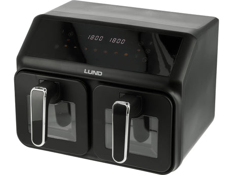 FRITEUZA AER CALD 2200W 4L+4L NEGRU Lund 67563 Lund - scule electrice si unelte profesionale - BricoMart