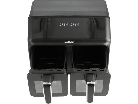 FRITEUZA AER CALD 2200W 4L+4L NEGRU Lund 67563 Lund - scule electrice si unelte profesionale - BricoMart