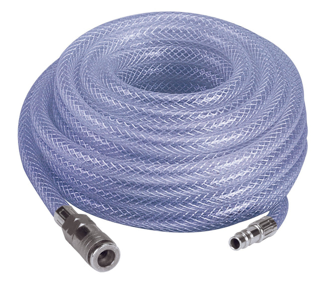 Furtun tesut original Einhell 15 m (accesorii pentru compresor, lungime 15 m, diametru interior 9 mm, filet interior R 1/4'', fabricat din tesatura PVC, presiune de lucru max. 15 bar) Einhell - scule electrice si unelte profesionale - BricoMart