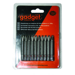 GADGET 10pcs/Set biti S2 PH-2x50mm GD Fabricat din otel tratat S2 Lungime: 50mm Gadget - scule electrice si unelte profesionale - BricoMart
