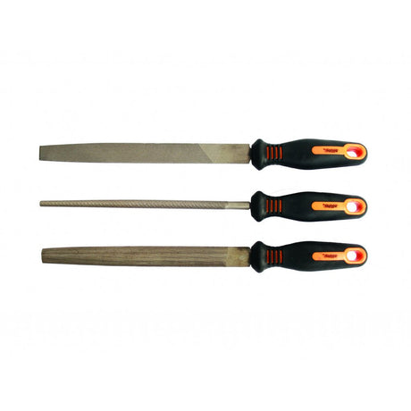 GADGET Pile maner lemn 20mm set 3pcs GD Fabricat din otel carbon de calitate Maner ergonomic Bi-material Gadget - scule electrice si unelte profesionale - BricoMart