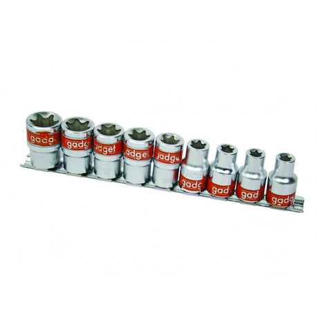 GADGET Set tubulare Torx 1/2" 9pcs CR - V GD Fabricat din Otel Cr - V Gadget - scule electrice si unelte profesionale - BricoMart