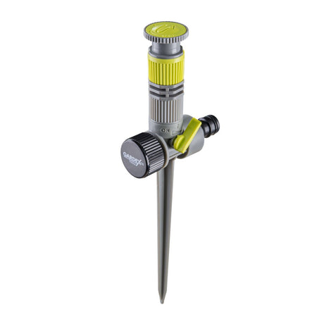 GARDEX Aspersor 360 de grade, sector ajustabil GX Potrivit pentru toate tipurile de soluri și plante Distribuția uniformă a apei pe zona irigată Rotație orizontală de 360 Gardex - scule electrice si unelte profesionale - BricoMart