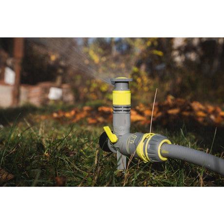 GARDEX Aspersor 360 de grade, sector ajustabil GX Potrivit pentru toate tipurile de soluri și plante Distribuția uniformă a apei pe zona irigată Rotație orizontală de 360 Gardex - scule electrice si unelte profesionale - BricoMart