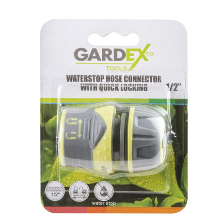 GARDEX Conector furtun ½” cu blocare rapidă LUXE GX Conectorii de tip rapid sunt bicomponente, fabricați din acoperire moale TPR și polimeri ABS de înaltă calitate, care su Gardex - scule electrice si unelte profesionale - BricoMart