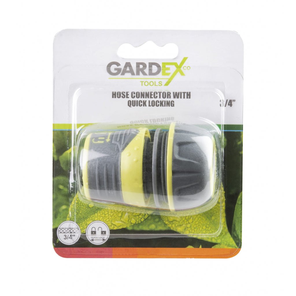 GARDEX Conector furtun ¾’ cu blocare rapidă LUXE GX Conectorii sunt fabricați din acoperire moale TPR și polimeri ABS de înaltă calitate, care sunt rezistenți la temperatur Gardex - scule electrice si unelte profesionale - BricoMart