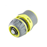 GARDEX Conector furtun ½” cu stop cu blocare rapidă LUXE GX Conectorii de tip rapid sunt bicomponente, fabricați din acoperire moale TPR și polimeri ABS de înaltă calitate, care su Gardex - scule electrice si unelte profesionale - BricoMart