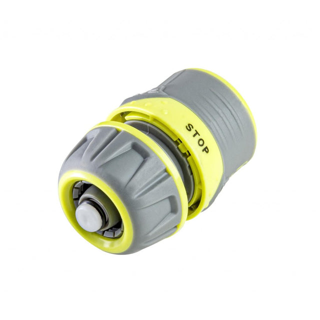 GARDEX Conector furtun ½” cu stop cu blocare rapidă LUXE GX Conectorii de tip rapid sunt bicomponente, fabricați din acoperire moale TPR și polimeri ABS de înaltă calitate, care su Gardex - scule electrice si unelte profesionale - BricoMart