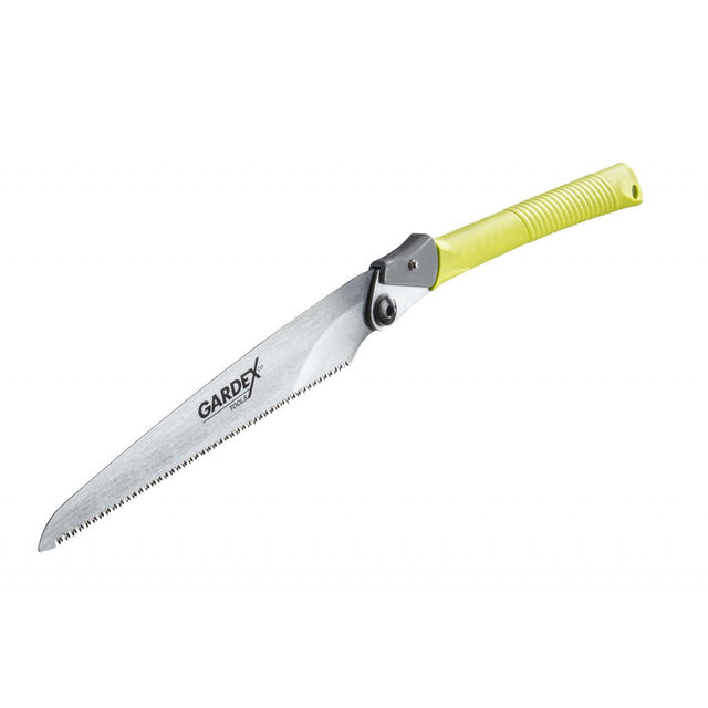 GARDEX Fierastrau pliabil FOREST 250 mm, 3D GX Fierăstrău de grădină pliabil potrivit pentru tăierea lemnului, laminatului, placajului, gips - cartonului etc. Lamă de oț Gardex - scule electrice si unelte profesionale - BricoMart
