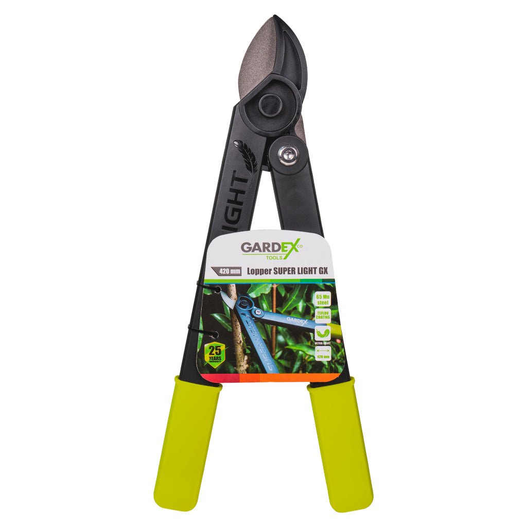 GARDEX Foarfeca de crengi SUPER LIGHT GX Lamă durabilă din oțel cu mangan Design ultra - ușor Diametrul maxim de tăiere de 25 mm Gardex - scule electrice si unelte profesionale - BricoMart