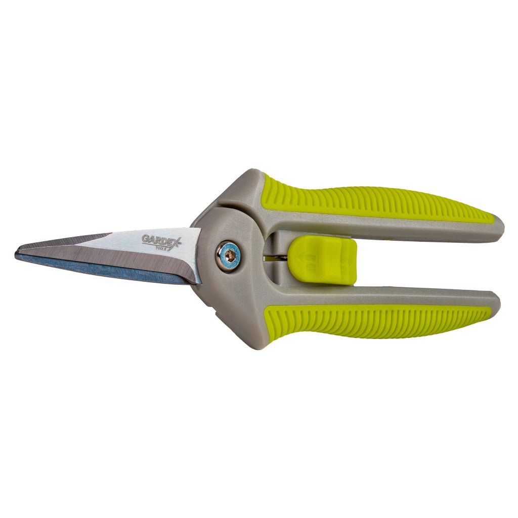GARDEX Foarfeca de flori LUXE GX Lame din oțel inoxidabil Înveliș cauciucat pentru mâner Design compact Gardex - scule electrice si unelte profesionale - BricoMart