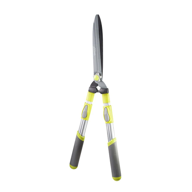 GARDEX Foarfeca pentru gard viu HS01 cu mânere telescopice GX Foarfeca pentru tufișuri cu mânere telescopice din aluminiu Lame din oțel carbon acoperite cu teflon călit Gardex - scule electrice si unelte profesionale - BricoMart