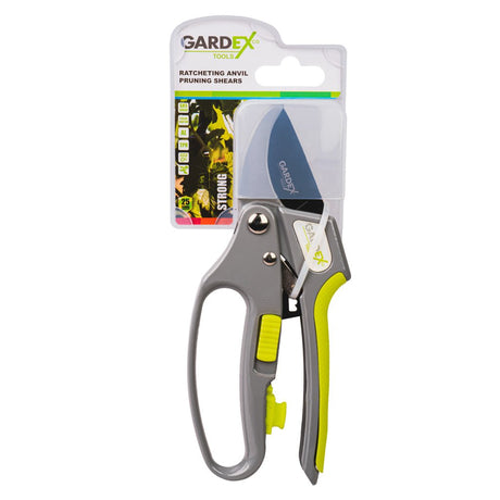 GARDEX Foarfeca tip nicovală STRONG GX Lamă SK5 cu strat de teflon – oțel japonez cu strat antiaderent pentru tăieri curate și precise, precum și pentru durată Gardex - scule electrice si unelte profesionale - BricoMart