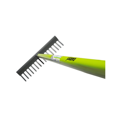GARDEX Grebla 16 dinti cu maner din fibra de sticla GX Tip:Greblă combinată pentru grădină Aplicații:Pentru afânarea solului, nivelare și colectarea resturilor Număr dinți:16 Gardex - scule electrice si unelte profesionale - BricoMart
