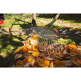GARDEX Grebla pentru frunze cu coada de lemn 22 de dinti GX Tip: Greblă de grădină cu formă evantai Aplicații:Pentru frunze, iarbă și resturi ușoare Număr dinți: 22 Formă cap: Evan Gardex - scule electrice si unelte profesionale - BricoMart