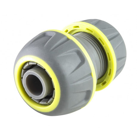 GARDEX Mufa inadire furtun 1/2" si 3/4" LUXE GX Racordurile pentru furtun sunt bicomponente, realizate din acoperire moale TPR și polimer ABS de înaltă calitate, care e Gardex - scule electrice si unelte profesionale - BricoMart