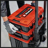 Geanta de sistem originala Einhell E - Case L (max. 120 kg, depozitare si transport universal de accesorii si unelte, stivuibila, conectabila) Einhell - scule electrice si unelte profesionale - BricoMart