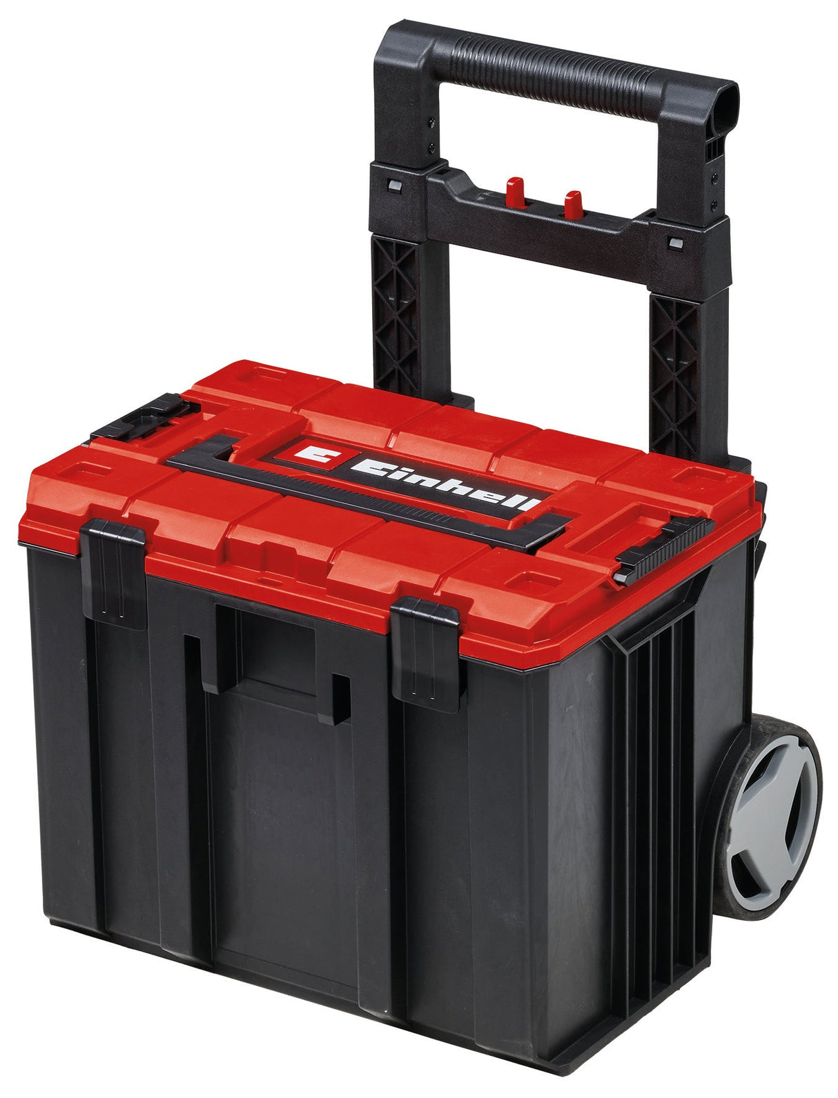 Geanta de sistem originala Einhell E - Case L (max. 120 kg, depozitare si transport universal de accesorii si unelte, stivuibila, conectabila) Einhell - scule electrice si unelte profesionale - BricoMart