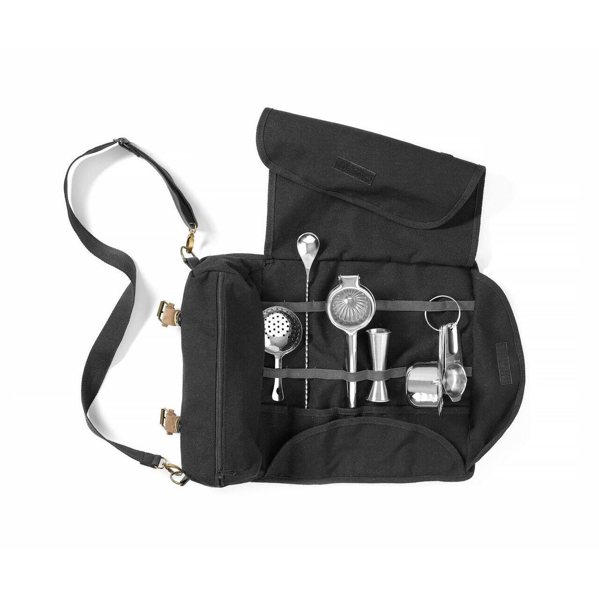 Geanta pentru barman, Bar up, neagra, 210x370x(H)70mm