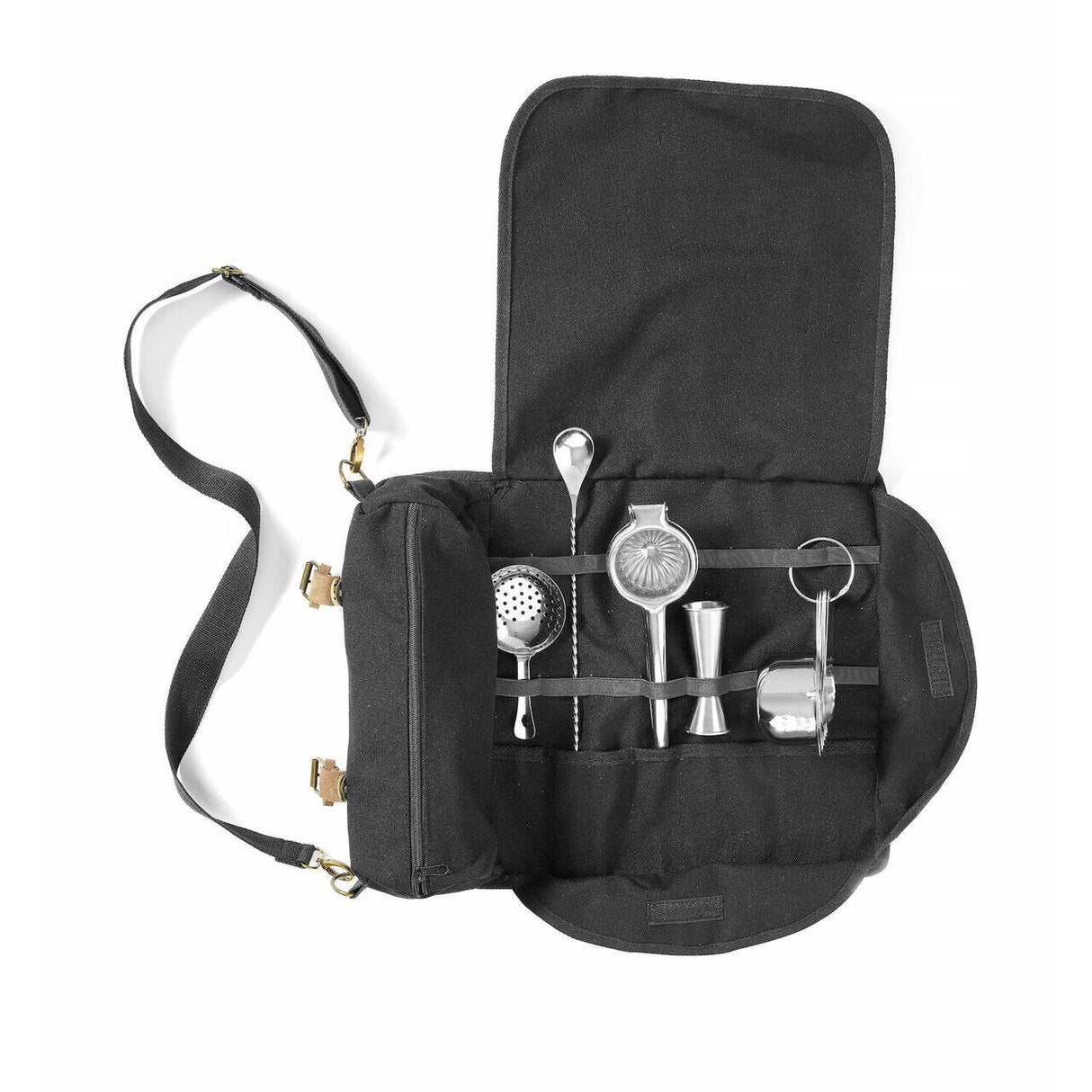 Geanta pentru barman, Bar up, neagra, 210x370x(H)70mm