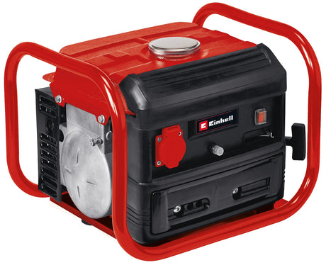 Generator de curent Einhell, benzina TC - PG 10/E5, 680 W, motor in 2 timpi, priza de 230 V, cadru de sustinere, picioare robuste, intrerupator de suprasarcina, pornire prin tragere de cablu Einhell - scule electrice si unelte profesionale - BricoMart