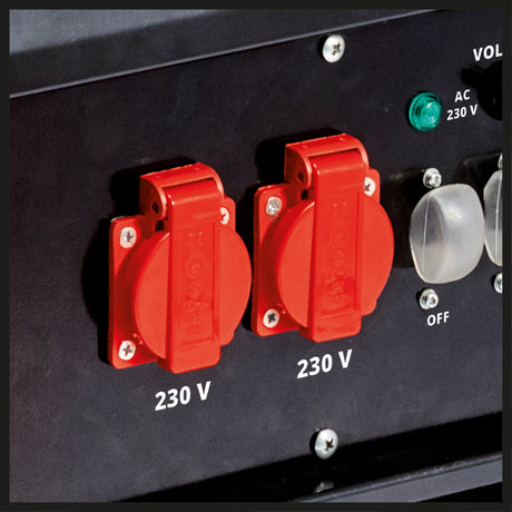 Generator de curent Einhell, benzina TC - PG 65/E5, putere continua 3,2 kW la 230 V si 3,6 kW la 400 V, curent nominal 13 A la 230 V, rezervor de 25 L pentru Super E5 benzina Einhell - scule electrice si unelte profesionale - BricoMart