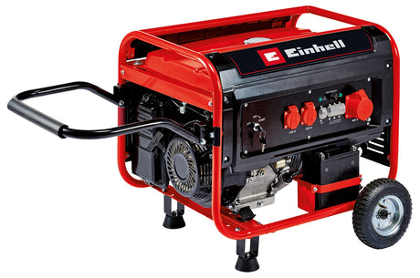 Generator de curent Einhell, benzina TC - PG 65/E5, putere continua 3,2 kW la 230 V si 3,6 kW la 400 V, curent nominal 13 A la 230 V, rezervor de 25 L pentru Super E5 benzina Einhell - scule electrice si unelte profesionale - BricoMart