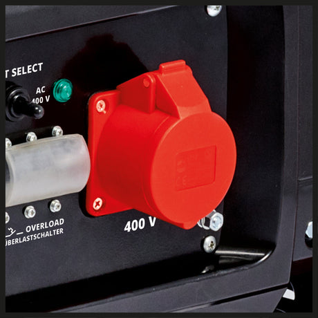 Generator de curent Einhell TC - PG 55/E5, benzina (un motor puternic, robust si cu emisii reduse in 4 timpi, 2x 230V + 1x priza de 400V, rezervor de 25 l, AVR/sistem de intrerupere la nivel scazut de ulei Einhell - scule electrice si unelte profesionale - BricoMart