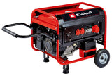 Generator de curent Einhell TC - PG 55/E5, benzina (un motor puternic, robust si cu emisii reduse in 4 timpi, 2x 230V + 1x priza de 400V, rezervor de 25 l, AVR/sistem de intrerupere la nivel scazut de ulei Einhell - scule electrice si unelte profesionale - BricoMart